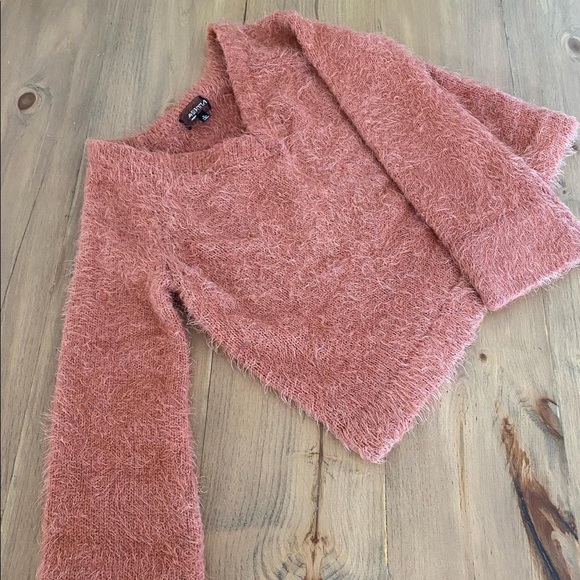 Bell Sleeve Eyelash Sweater - Picture 2 of 2